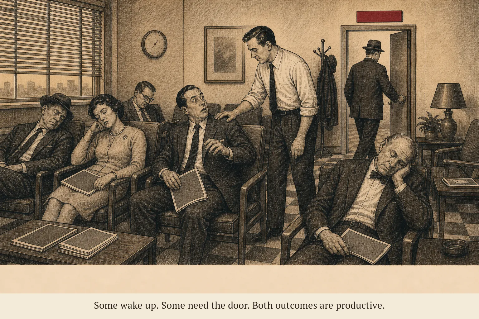 A restaurant manager studying a RevPASH chart — revenue per available seat hour — optimizing the same seats differently.